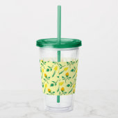 Florentijn met gele roos en tulpbloemen acryl drinkbeker (Rechts)