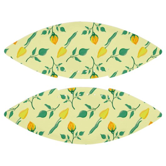 Florentijn met gele roos en tulpbloemen american football (Panelen)