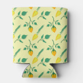 Florentijn met gele roos en tulpbloemen blikjeskoeler (Achterkant)