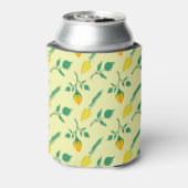 Florentijn met gele roos en tulpbloemen blikjeskoeler (Blikje Achterkant)