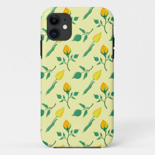 Florentijn met gele roos en tulpbloemen Case-Mate iPhone case