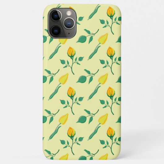 Florentijn met gele roos en tulpbloemen Case-Mate iPhone case (Achterkant)