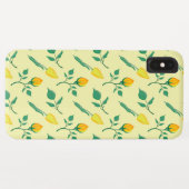 Florentijn met gele roos en tulpbloemen Case-Mate iPhone case (Achterkant (horizontaal))