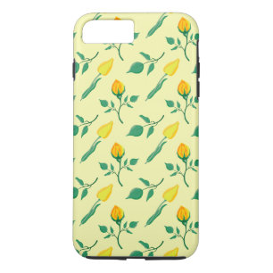 Florentijn met gele roos en tulpbloemen 	iPhone 8/7 plus hoesje