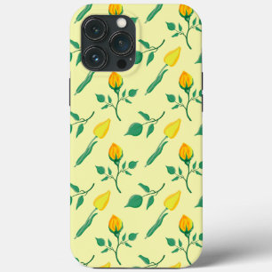 Florentijn met gele roos en tulpbloemen Case-Mate iPhone case