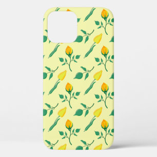 Florentijn met gele roos en tulpbloemen Case-Mate iPhone case