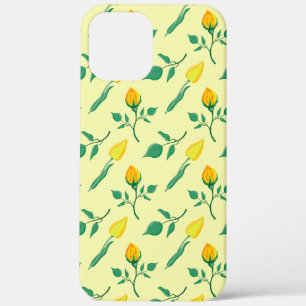 Florentijn met gele roos en tulpbloemen Case-Mate iPhone case