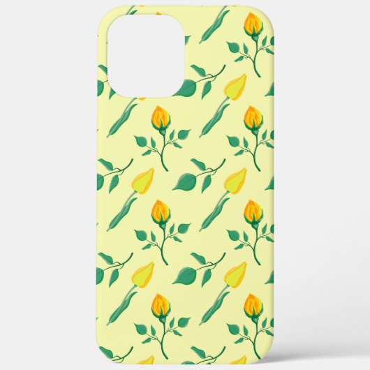 Florentijn met gele roos en tulpbloemen Case-Mate iPhone case (Achterkant)