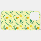 Florentijn met gele roos en tulpbloemen Case-Mate iPhone case (Achterkant (horizontaal))