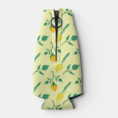 Florentijn met gele roos en tulpbloemen flesjeskoeler (Achterkant)