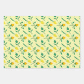 Florentijn met gele roos en tulpbloemen inpakpapier vel (Voorkant)