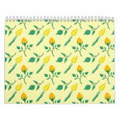 Florentijn met gele roos en tulpbloemen kalender (Hoes)