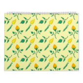 Florentijn met gele roos en tulpbloemen kalender (Hoes)