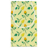 Florentijn met gele roos en tulpbloemen klein cadeauzakje (Achterkant)