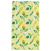 Florentijn met gele roos en tulpbloemen klein cadeauzakje (Voorkant)