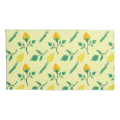 Florentijn met gele roos en tulpbloemen kussensloop (Achterkant-Rechts)