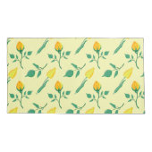 Florentijn met gele roos en tulpbloemen kussensloop (Achterkant-Links)