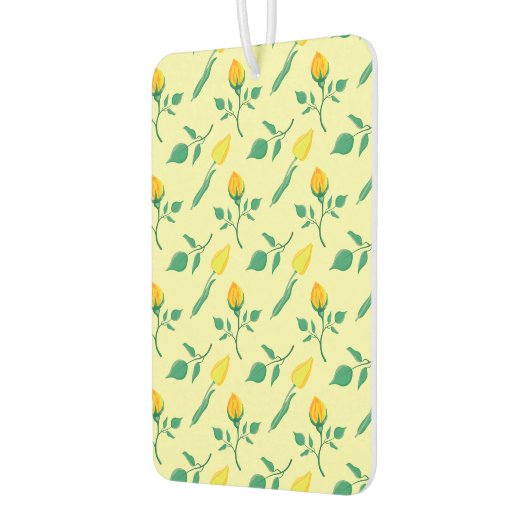 Florentijn met gele roos en tulpbloemen luchtverfrisser (Links)