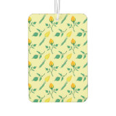 Florentijn met gele roos en tulpbloemen luchtverfrisser (Achterkant)