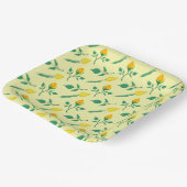 Florentijn met gele roos en tulpbloemen papieren bordje (Gebogen)