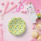 Florentijn met gele roos en tulpbloemen papieren kommen (Feest)