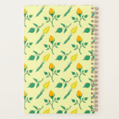 Florentijn met gele roos en tulpbloemen planner (Achterkant)