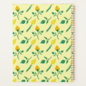 Florentijn met gele roos en tulpbloemen planner (Achterkant)