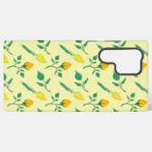 Florentijn met gele roos en tulpbloemen samsung galaxy hoesje (Achterkant horizontaal)