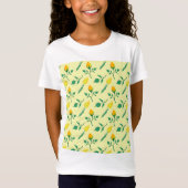 Florentijn met gele roos en tulpbloemen t-shirt (Voorkant)