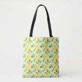 Florentijn met gele roos en tulpbloemen tote bag (Voorkant)