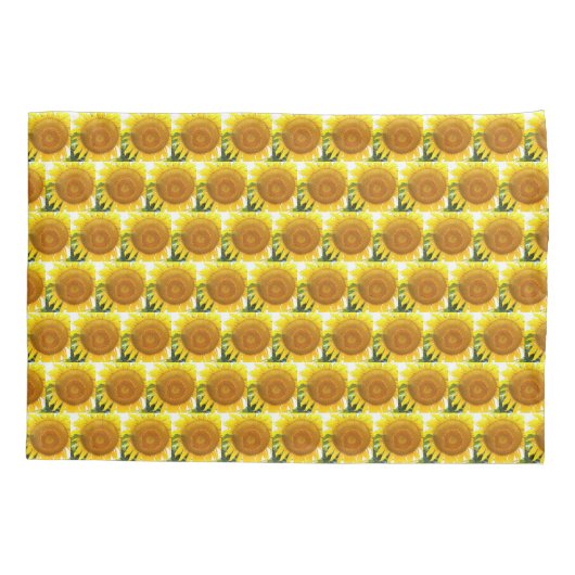 Florentijn van de grote gele zonnebloem kussensloop (Achterkant-Links)