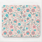 Florentijn voor blauwgroen en koraalfolk muismat (Voorkant)