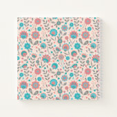 Florentijn voor blauwgroen en koraalfolk notitieboek (Achterkant)