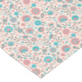 Florentijn voor blauwgroen en koraalfolk tafelkleed (Gekanteld)