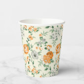 Florentijn, zacht gele tuin papieren bekers (Links)