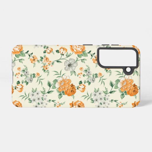 Florentijn, zacht gele tuin samsung galaxy hoesje (Achterkant horizontaal)