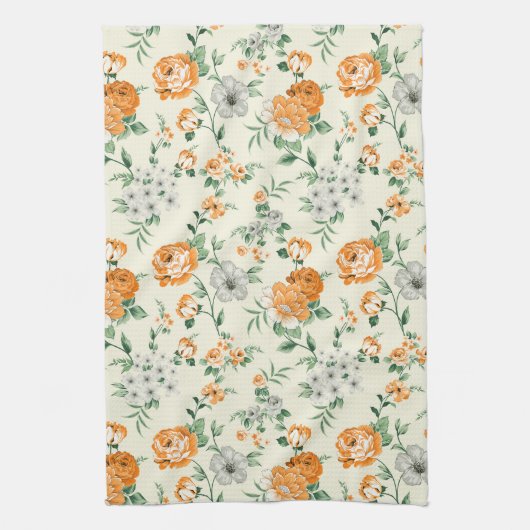 Florentijn, zacht gele tuin theedoek (Verticaal)
