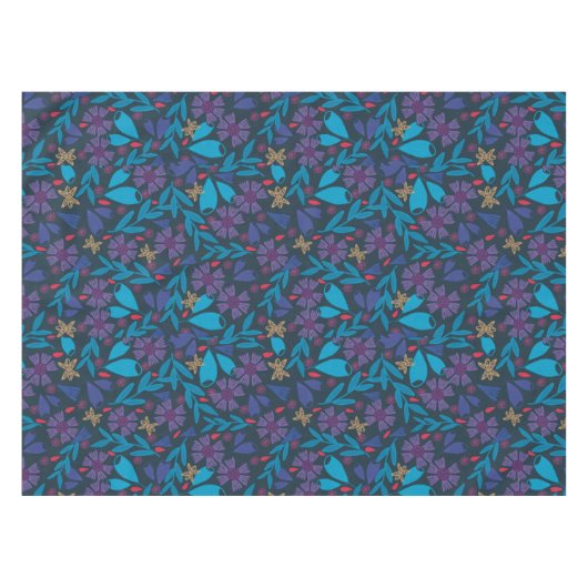 Florentijns modern groen elegant tafelkleed (Voorkant (Horizontaal))