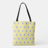 Florentijns patroon geel tote bag (Achterkant)