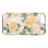 Florentijns patroon met gele rozen Case-Mate iPhone case (Achterkant (Horizontaal))