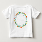 Florentijns rond lijst met gele en rode rozenbloem (Achterkant)