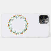 Florentijns rond lijst met gele en rode rozenbloem Case-Mate iPhone case (Achterkant (horizontaal))