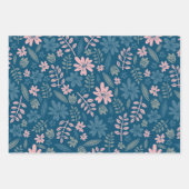 Florentijnse bloem, met de hand getrokken bloesbla inpakpapier vel (Voorkant)