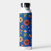 Florentijnse bloem Zonnebloemvlies Waterfles (Links)