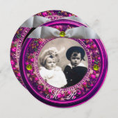 FLORENTIJNSE BLOEMENKRANS WITTE LINT INITIALEN KAART (Voorkant / Achterkant)