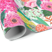 Florentijnse felle zomerfruittuin cadeaupapier (Rol Hoek)