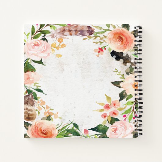 Florentijnse Grens rond een Inspirerend Bijbelcita Notitieboek (Achterkant)