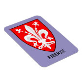 Florentijnse lelie Wapen Fijne Kunst Magneet (Rechterzijde)