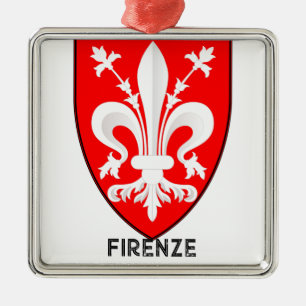 Florentijnse lelie Wapen Fijne Kunst Metalen Ornament