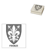 Florentijnse lelie Wapen Fijne Kunst Rubberstempel (Gestempeld)